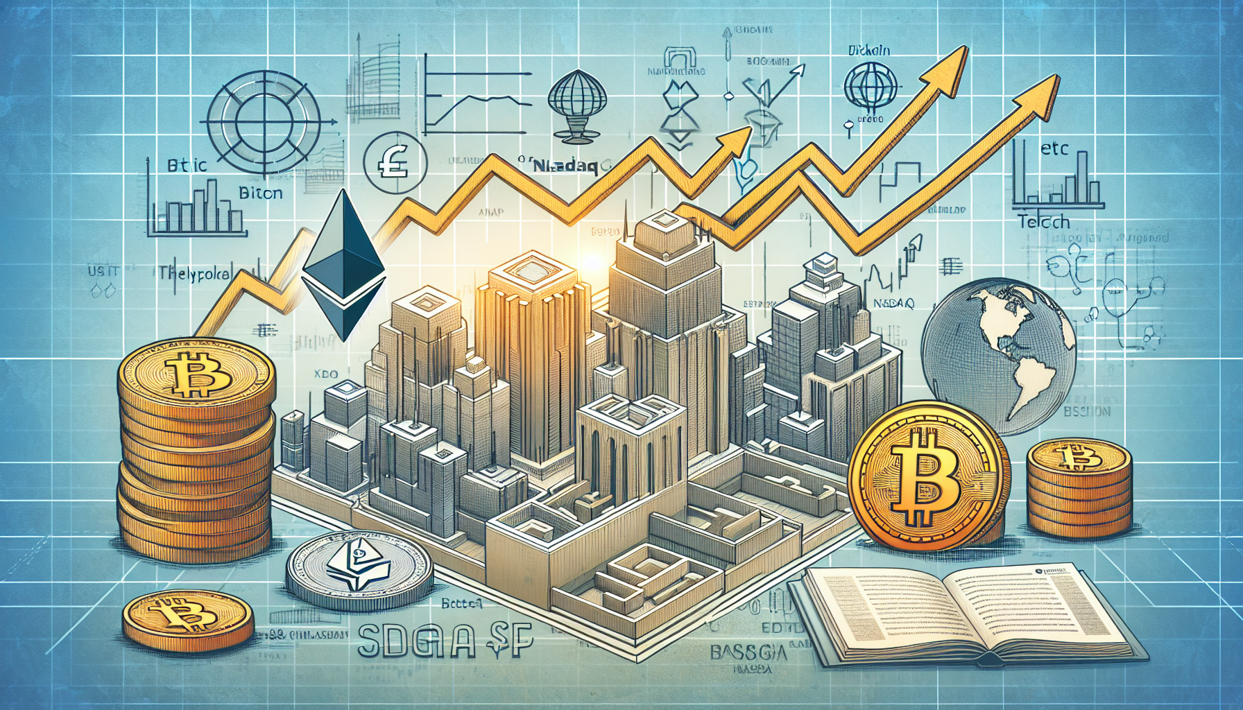Bitcoin and Ether Mimic Tech Stocks but Lack NASDAQ Market Structure, S&P Global Report Finds